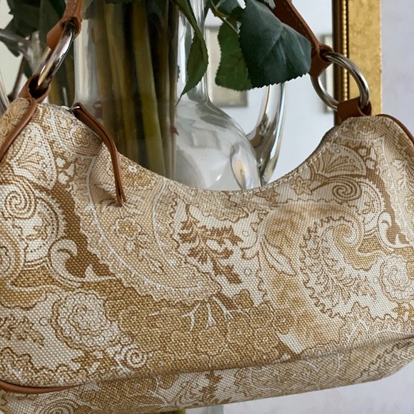 Vintage Banana Republic Paisley Canvas Handbag - Picture 2 of 7